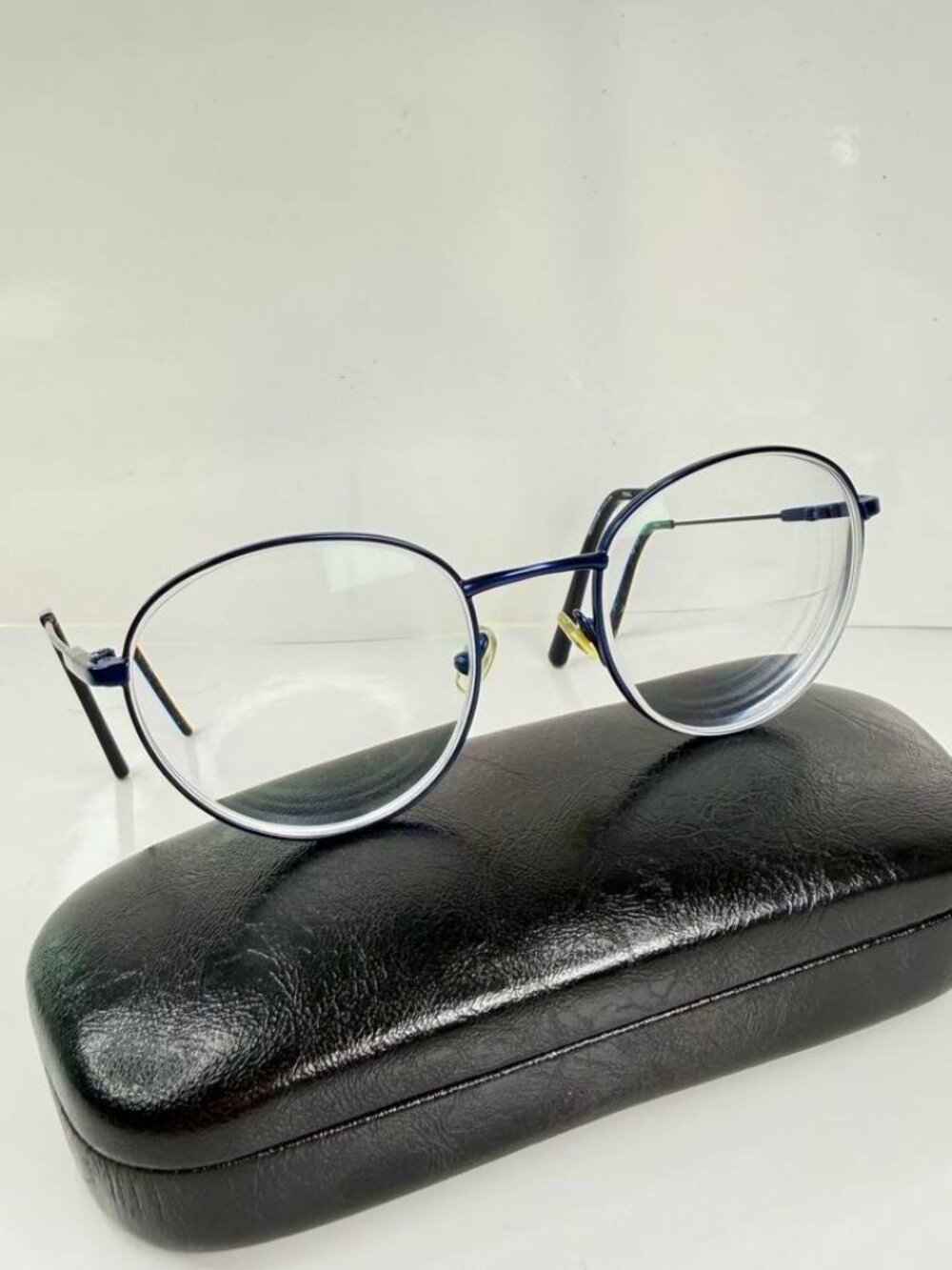 Bulova Titanium Tikal Round Eyeglasses – Indigo Blue